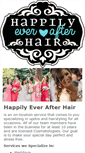 Mobile Screenshot of happilyeverafterhair.com